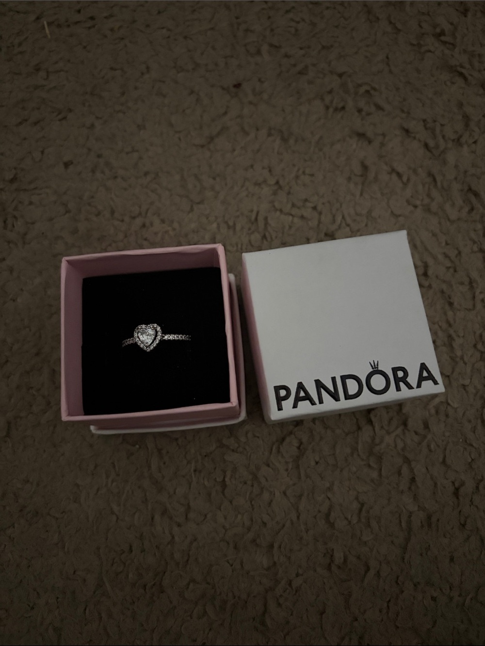 Pandora Silver Heart Promise Ring